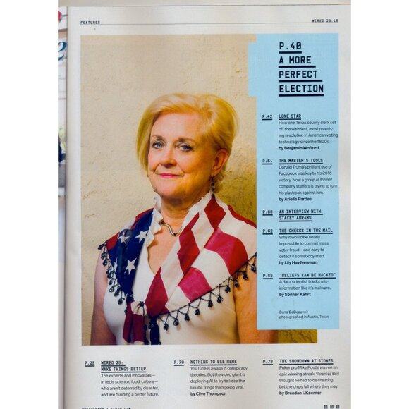 Wired Magazine October 2018 American Hustle Cover US Elections Tech Features - Picture 2 of 3